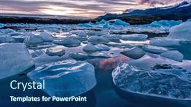  Presentation with cold water - Cool new slides with icebergs-along-the-shore backdrop and a ocean colored foreground