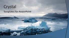  Presentation with shenandoah national park big meadows - Amazing presentation design having icebergs in jokulsarlon glacial lagoon backdrop and a  colored foreground