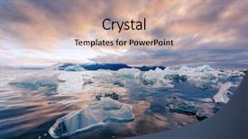  Presentation with shenandoah national park big meadows - Presentation design featuring icebergs in jokulsarlon glacial lagoon background and a soft green colored foreground