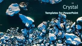  Presentation with iceland - PPT theme having icebergs on the southern shore of iceland glacial lagoon of jokursarlon iceland background and a navy blue colored foreground