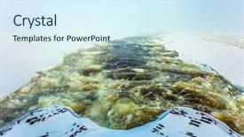  Presentation with icebreaker - Presentation theme enhanced with icebreaker lapland unforgettable excursion background and a cool aqua colored foreground