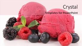  Presentation with ice cream - Audience pleasing PPT layouts consisting of icecream - ice cream backdrop and a coral colored foreground