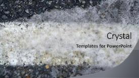  Presentation with asphalt pavement - Presentation theme having iced asphalt road pavement detail background and a light gray colored foreground