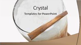  Presentation with cappuccino - Presentation having iced-cappuccino-on-white background and a white colored foreground