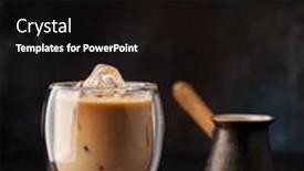  Presentation with cold brew coffee - Slide deck enhanced with iced-cold-brew-coffee background and a black colored foreground