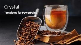  Presentation with cold brew coffee - Slides with iced-cold-brew-coffee background and a black colored foreground