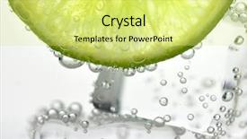  Presentation with lemon - Colorful PPT layouts enhanced with iced drink with lemon close backdrop and a yellow colored foreground