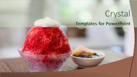  Presentation with pear - PPT layouts having iced-prickly-pear-sorbet background and a soft green colored foreground