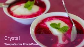  Presentation with pear - PPT layouts with iced-prickly-pear-tofu-pudding background and a violet colored foreground