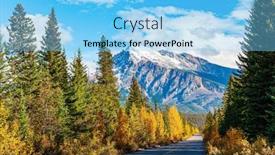  Presentation with fairy tale - Slides with icefields-parkway-north-the-famous background and a light blue colored foreground