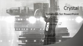  Presentation with hockey - Audience pleasing slides consisting of icehockey - hockey player celebrating victory mixed backdrop and a  colored foreground