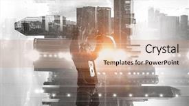  Presentation with hockey - Audience pleasing PPT layouts consisting of icehockey - hockey player celebrating victory mixed backdrop and a  colored foreground