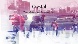  Presentation with nhl hockey ice referee - PPT layouts featuring icehockey - hockey players on ice mixed background and a  colored foreground