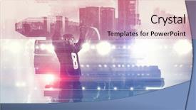  Presentation with ice hockey - PPT layouts enhanced with icehockey - hockey players on ice background and a  colored foreground