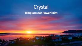  Presentation with spectacular - Beautiful presentation theme featuring iceland atlantic ocean europe spectacular backdrop and a ocean colored foreground