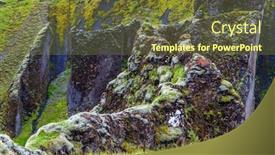  Presentation with moss - PPT theme having iceland-in-summer-the-mysterious background and a tawny brown colored foreground
