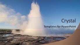  Presentation with iceland - Slide set enhanced with iceland in the geothermal background and a light blue colored foreground