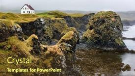  Presentation with iceland - Amazing slides having iceland-nature-landscape-on-arnarstapi backdrop and a tawny brown colored foreground