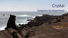  Presentation with sulfur - PPT layouts consisting of iceland reykjanes peninsula rocky volcanic background and a lemonade colored foreground