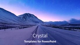  Presentation with road trip - Slides with iceland-road-trip-the-highway background and a ocean colored foreground