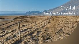  Presentation with farmland - Slides with iceland-scenery-from-akrafjall-akranes background and a teal colored foreground