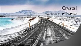  Presentation with japan beautiful landscape mountain fuji - Colorful slide set enhanced with iceland snowy landscape beautiful winter backdrop and a light blue colored foreground