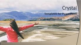  Presentation with adventure - Cool new presentation with iceland travel lifestyle freedom tourist backdrop and a light blue colored foreground