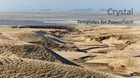  Presentation with plain - PPT theme featuring icelandic-plain-landscape-with-cliffs background and a light blue colored foreground