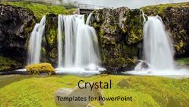  Presentation with white horse - Beautiful slides featuring icelandic white horse rested backdrop and a gold colored foreground