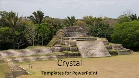 Presentation with mayan - Audience pleasing PPT theme consisting of icloud - mayan ruins at altun ha backdrop and a coral colored foreground