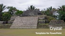  Presentation with mayan - PPT theme enhanced with icloud - mayan ruins at altun ha background and a violet colored foreground