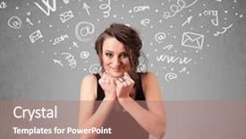  Presentation with doodles - Presentation theme enhanced with  background and a  colored foreground