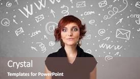  Presentation with doodles - Beautiful presentation theme featuring  backdrop and a  colored foreground