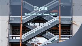  Presentation with development - Beautiful presentation design featuring icon for development symmetry backdrop and a ocean colored foreground