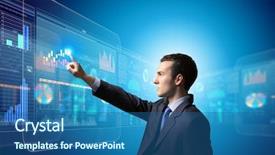  Presentation with media image - Audience pleasing slide set consisting of icon of media screen marketing backdrop and a ocean colored foreground