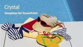  Presentation with recovery - Amazing presentation theme having icon photo recovery on holiday backdrop and a  colored foreground