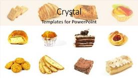  Presentation with background - Theme consisting of icon set - baked goods series 2 isolated background and a lemonade colored foreground