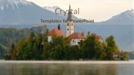  Presentation with lake - Slides with iconic-view-of-the-lake background and a cream colored foreground