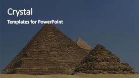  Presentation with cairo - Beautiful presentation featuring icons architecture - row of camels transport tourists backdrop and a  colored foreground