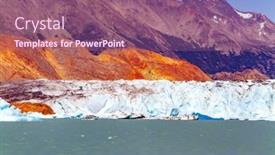  Presentation with lake ice - Theme enhanced with icredible-journey-to-south-america background and a  colored foreground