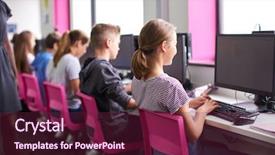  Presentation with high school students - Amazing presentation having ict - rear view of female teacher backdrop and a tawny brown colored foreground