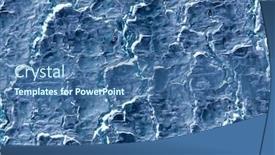  Presentation with texture - Presentation theme featuring icy-abstract-texture-computer-created background and a ocean colored foreground