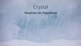  Presentation with winter river - Colorful slide deck enhanced with icy-waters-of-a-winter backdrop and a light blue colored foreground