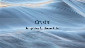  Presentation with winter river - Beautiful slide deck featuring icy-waters-of-a-winter backdrop and a light blue colored foreground