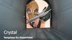  Presentation with bad news - Cool new presentation theme with id fraud a nuclear holocaust backdrop and a dark gray colored foreground