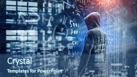  Presentation with forget - Beautiful slide deck featuring id theft - do not forget to protect backdrop and a ocean colored foreground