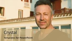  Presentation with city street - Colorful theme enhanced with idade antiga - male outdoor street portrait mid backdrop and a coral colored foreground