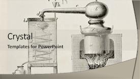  Presentation with paris - PPT theme consisting of idade antiga - old schematic illustration background and a light gray colored foreground