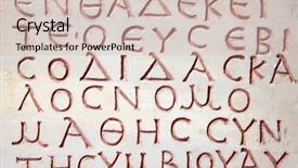  Presentation with christian - Slides having idade antiga - pre-christian latin writing carved background and a soft green colored foreground