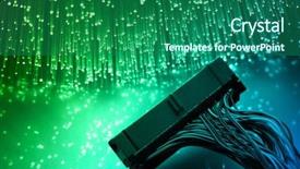  Presentation with cable - Presentation theme featuring illustrations on science chemistry background and a wine colored foreground.